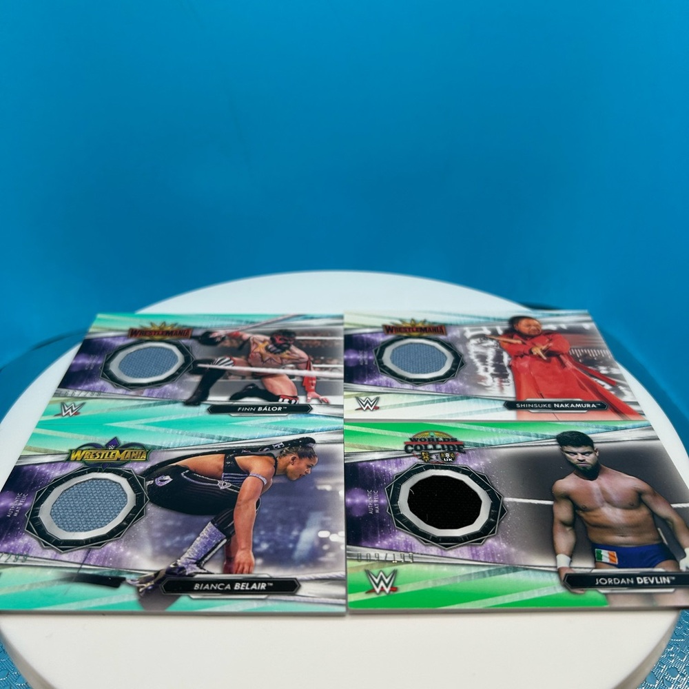 WWE Topps Wrestlemania Trading Cards with Mat Relics